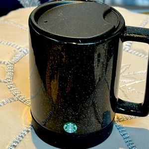 Starbucks | Kitchen | Starbucks Concrete Black Speckled 4 Ounce Mug Wth  Lidnew | Poshmark